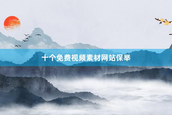 十个免费视频素材网站保举